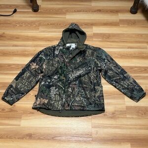 Camouflage Hooded Fleece Jacket